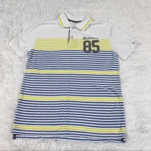 Tommy Hilfiger big boy short sleeve striped polo shirt